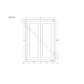 Maplevilles Cabinetry 27" x 39" Vintage White Inset Modern Shaker Style RTA Birch Wood Wall Storage Cabinet With 2 Doors & 2 Shelf Boards