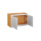 Maplevilles Cabinetry 30" x 18" Snow White Inset Modern Shaker Style RTA Birch Wood Wall Storage Cabinet With 2 Doors