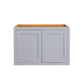 Maplevilles Cabinetry 30" x 21" Light Gray Inset Modern Shaker Style RTA Birch Wood Wall Storage Cabinet With 2 Doors