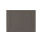 Maplevilles Cabinetry 30" x 24" Dark Gray Inset Modern Shaker Style RTA Birch Wood Wall Storage Cabinet With 2 Doors