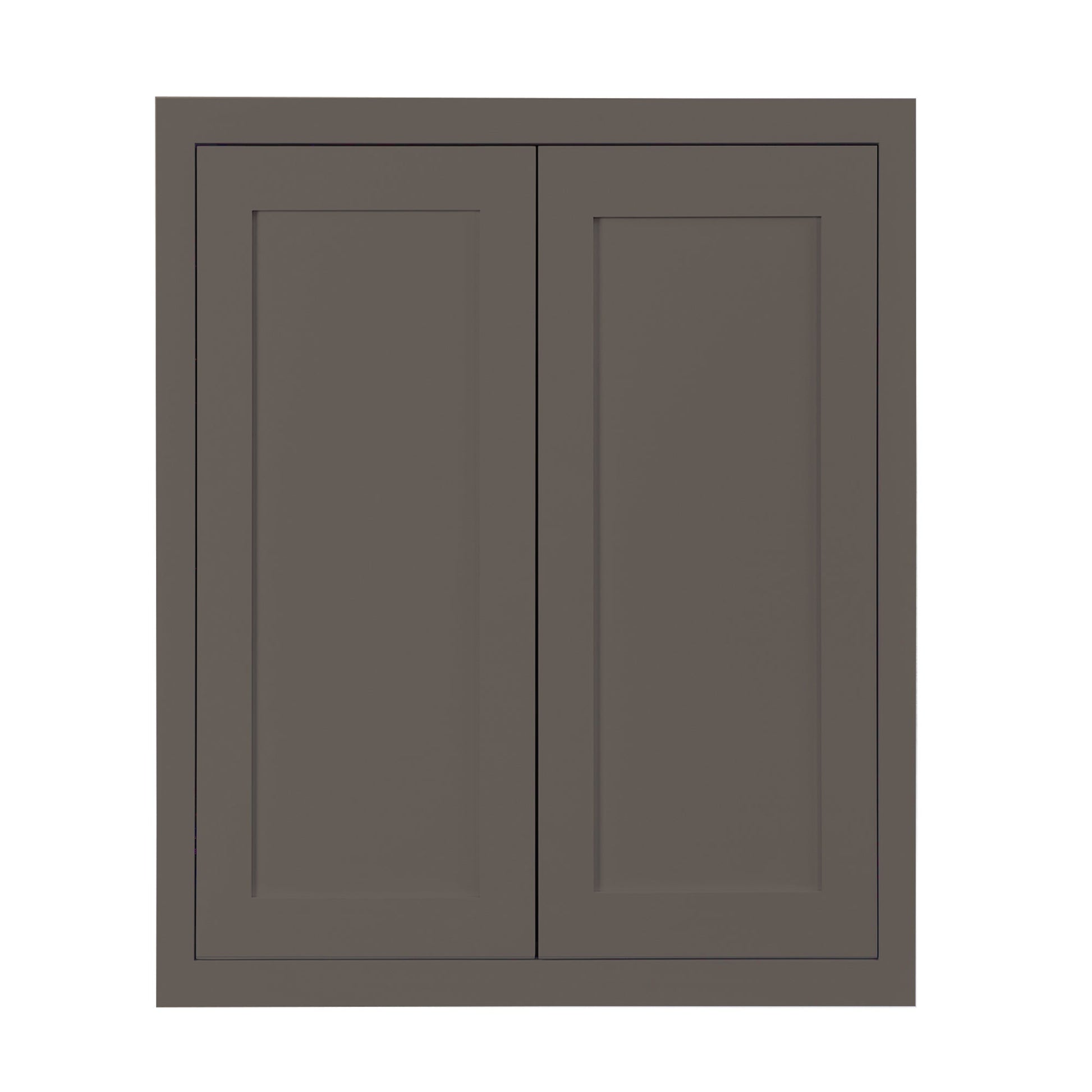 Maplevilles Cabinetry 33" x 39" Dark Gray Inset Modern Shaker Style RTA Birch Wood Wall Storage Cabinet With 2 Doors & 2 Shelf Boards