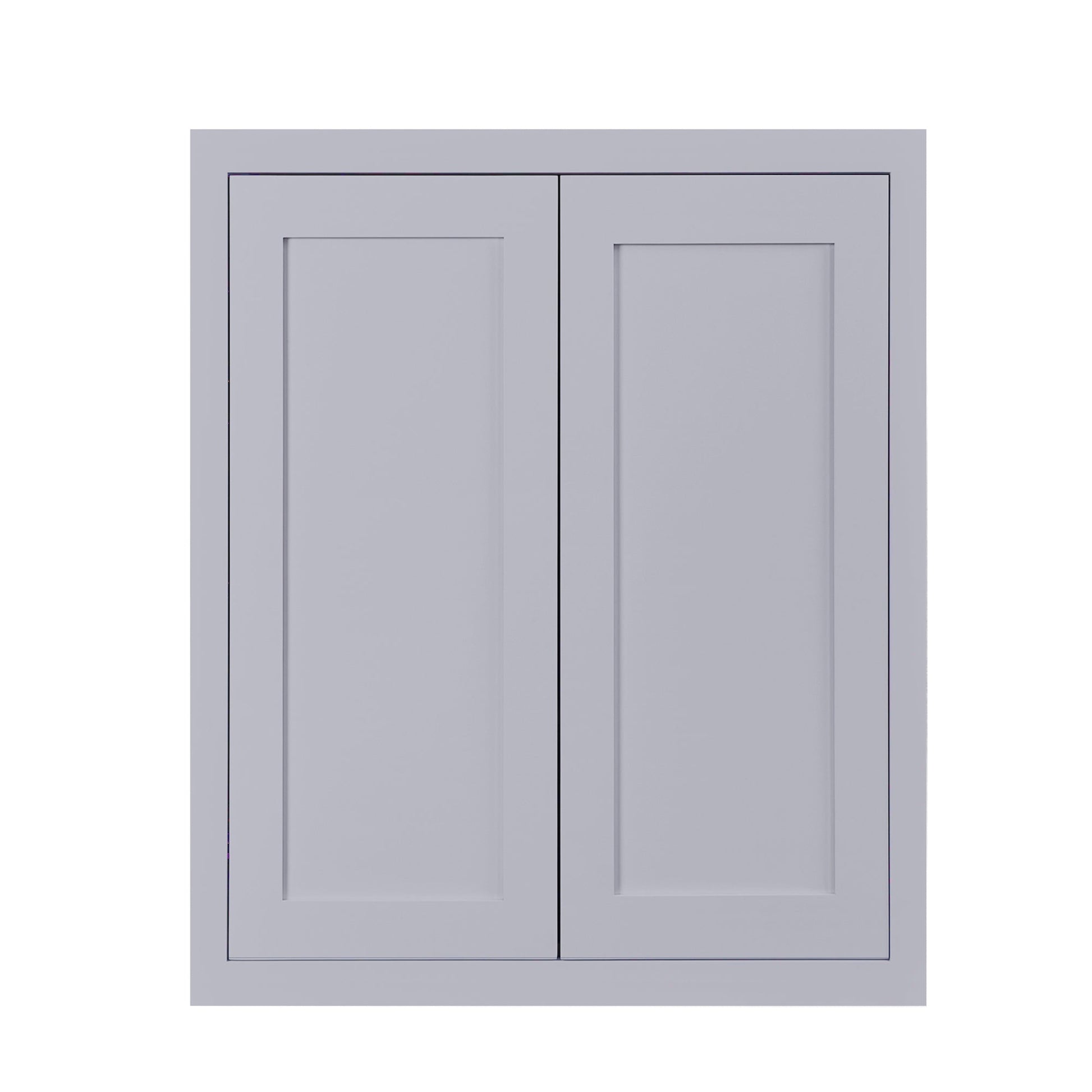 Maplevilles Cabinetry 33" x 39" Light Gray Inset Modern Shaker Style RTA Birch Wood Wall Storage Cabinet With 2 Doors & 2 Shelf Boards