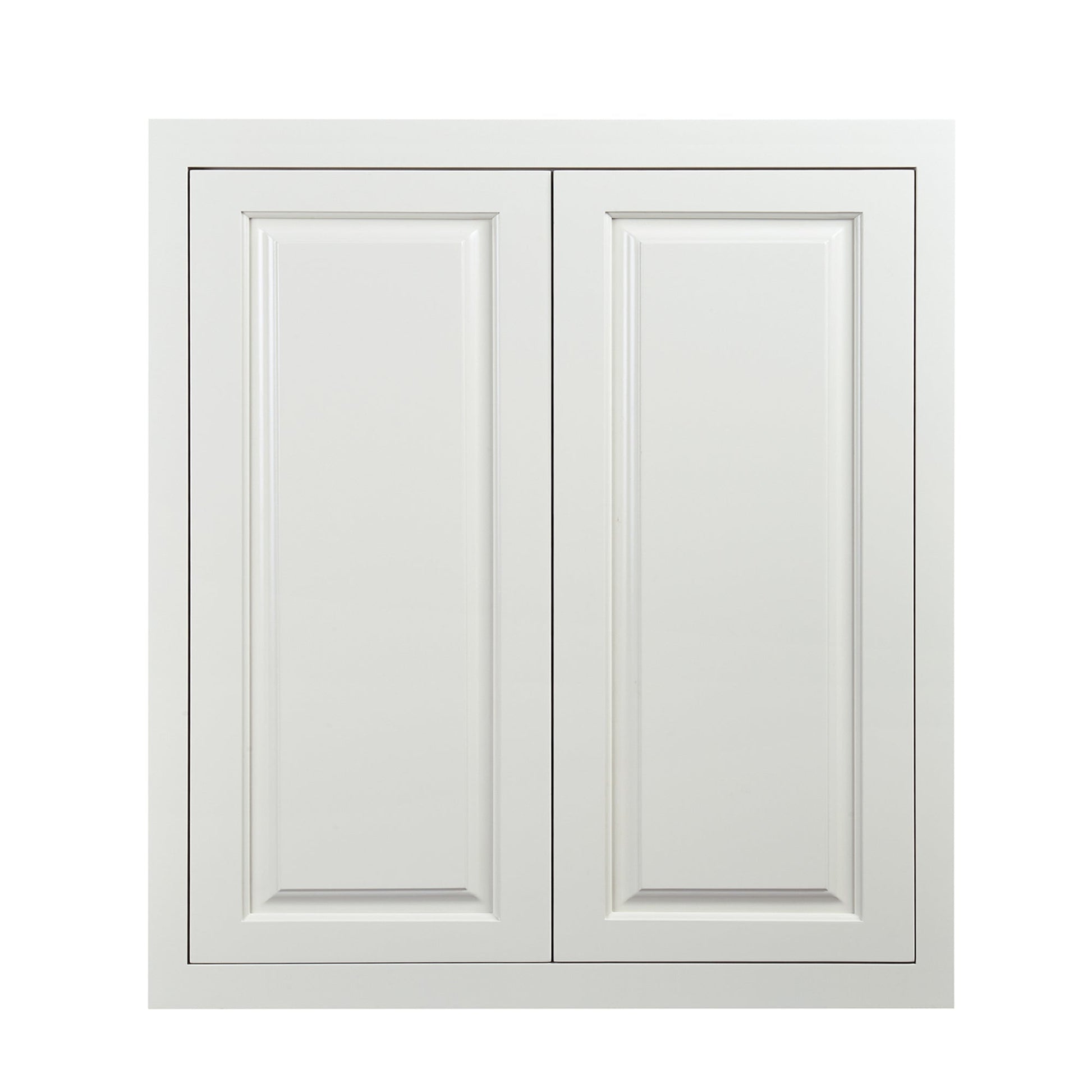 Maplevilles Cabinetry 33" x 39" Vintage White Inset Modern Shaker Style RTA Birch Wood Wall Storage Cabinet With 2 Doors & 2 Shelf Boards