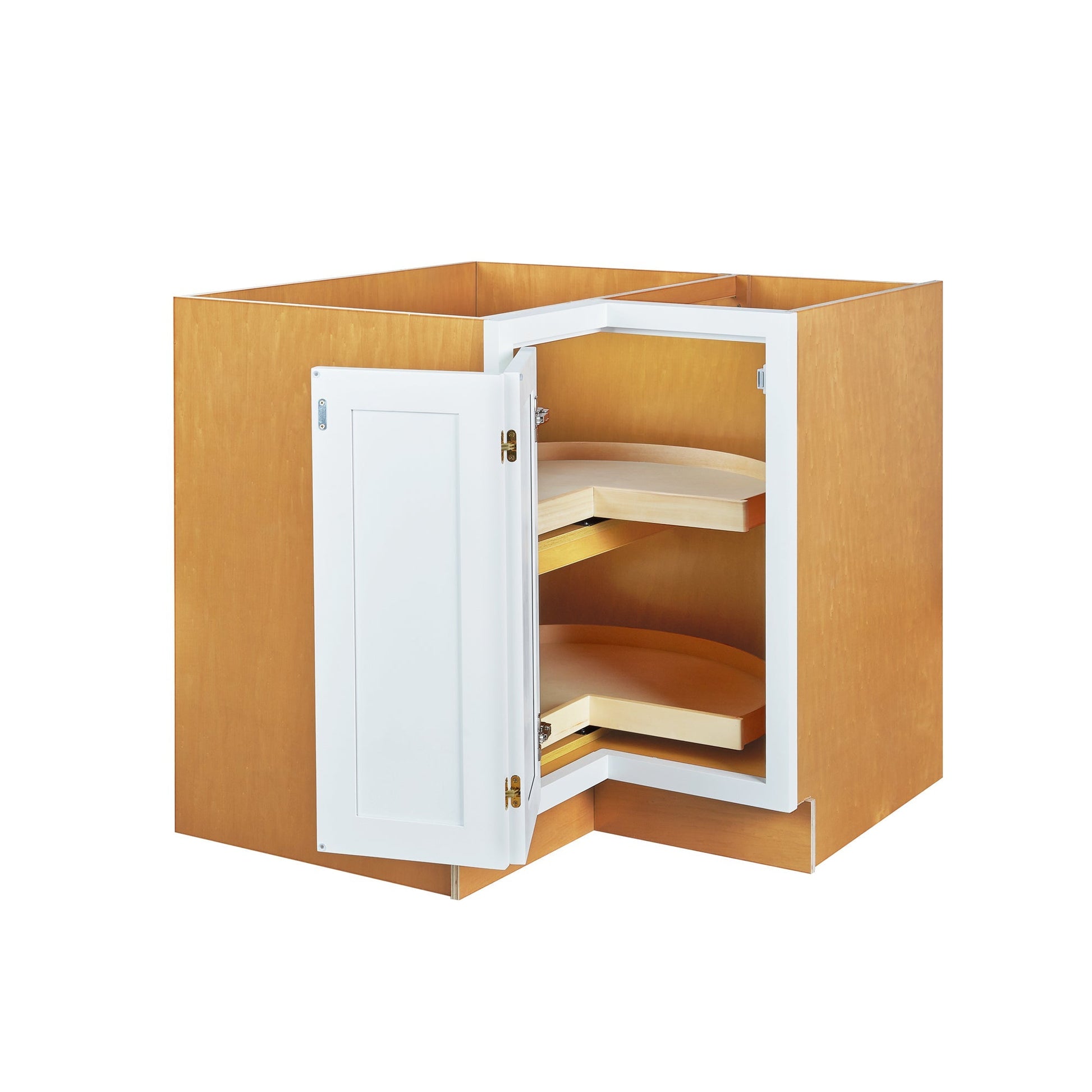 Snow White Shaker Inset Drawer Base Cabinet - Two Drawers - 36