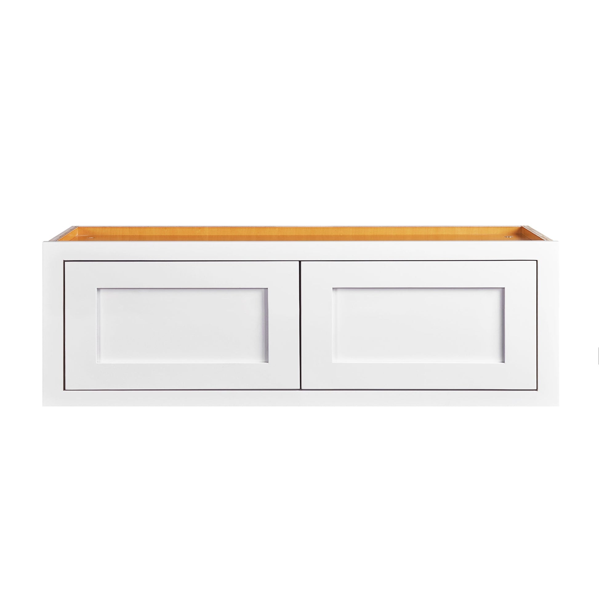 Snow White Shaker Inset Drawer Base Cabinet - Two Drawers - 36