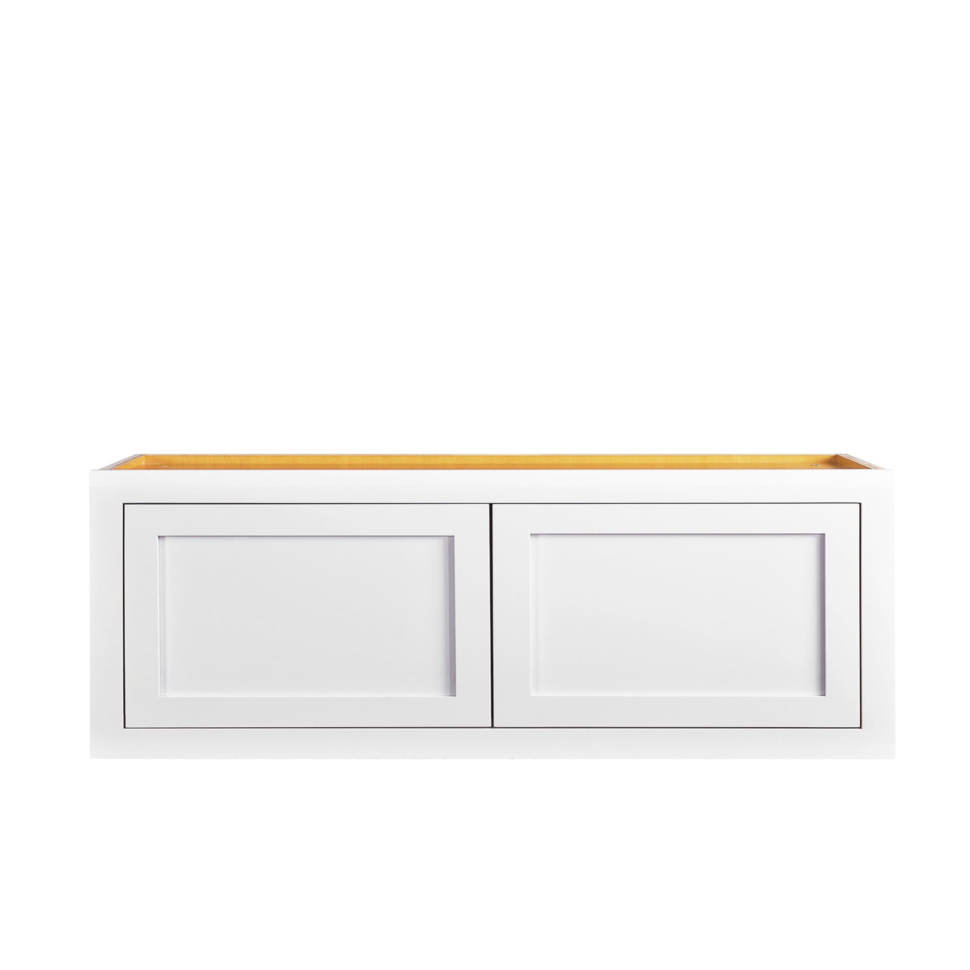 Snow White Shaker Inset Drawer Base Cabinet - Two Drawers - 36