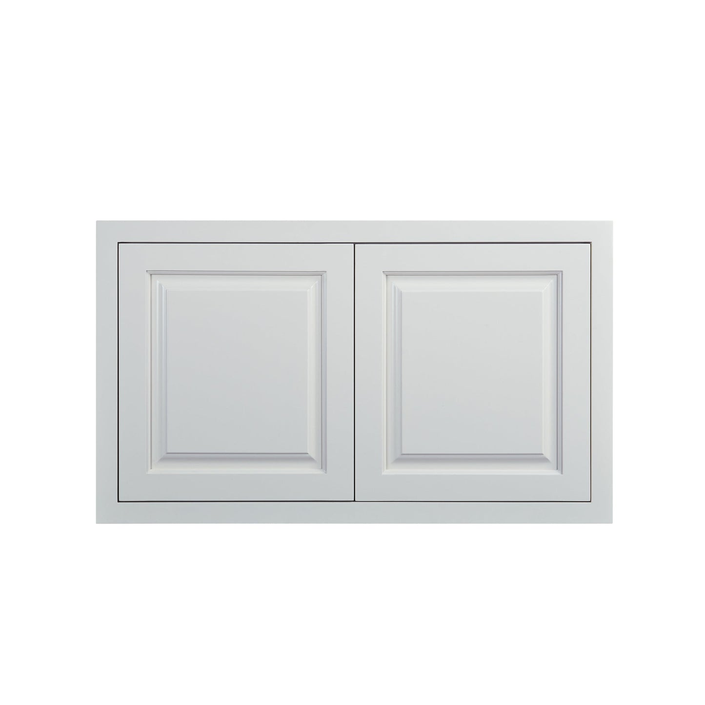 Maplevilles Cabinetry 36" x 21" Vintage White Inset Modern Shaker Style RTA Birch Wood Wall Storage Cabinet With 2 Doors