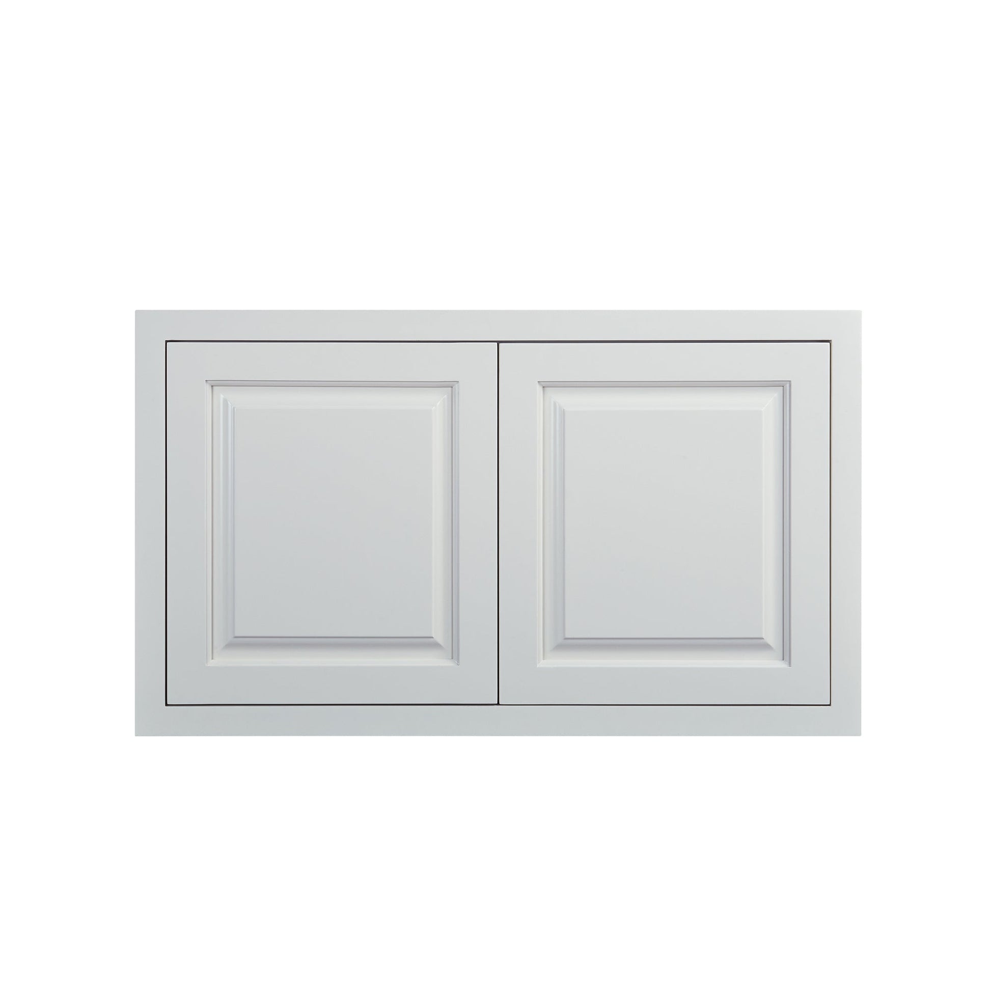 Maplevilles Cabinetry 36" x 21" Vintage White Inset Modern Shaker Style RTA Birch Wood Wall Storage Cabinet With 2 Doors