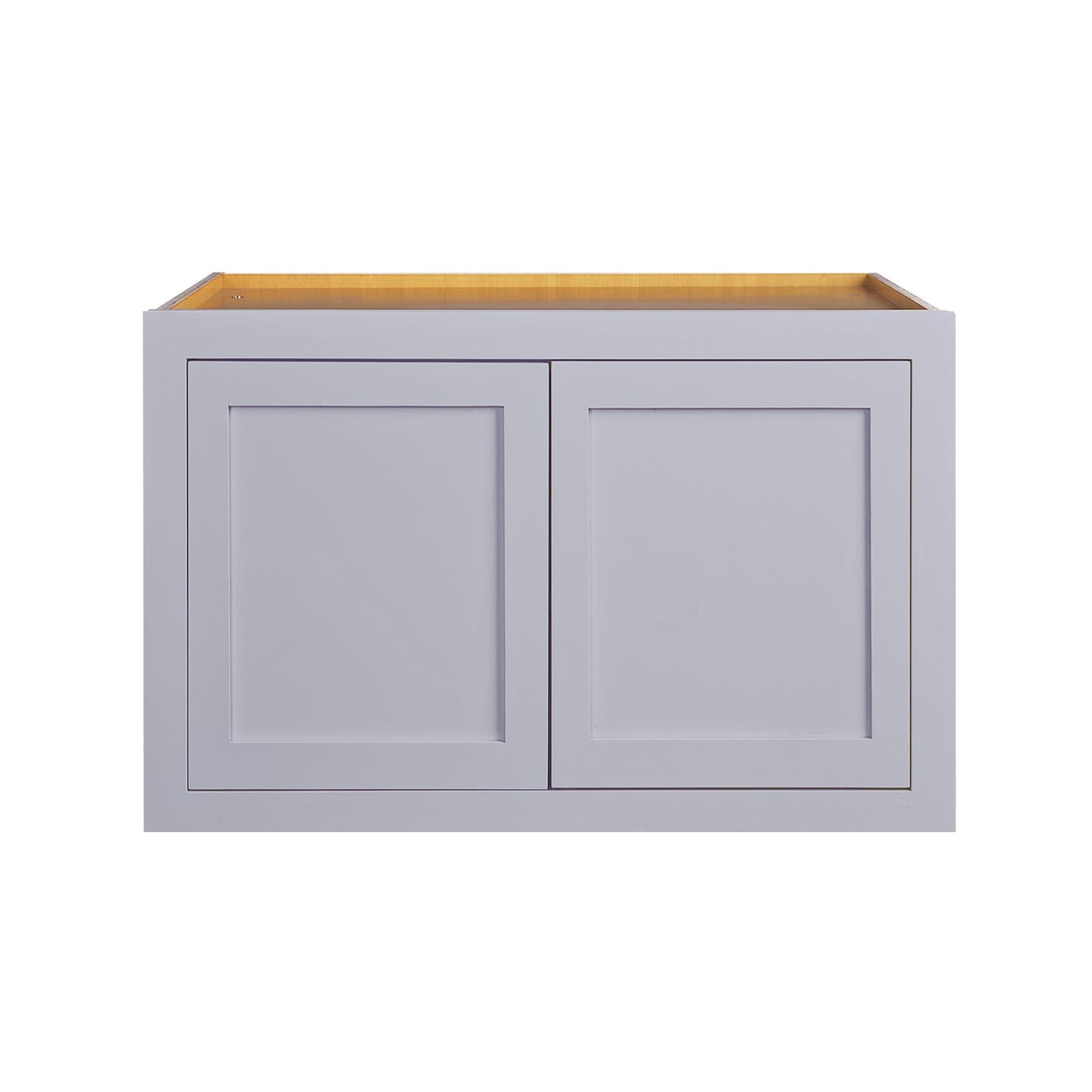 Maplevilles Cabinetry 36" x 24" & 24" Deep Light Gray Inset Modern Shaker Style RTA Birch Wood Wall Storage Cabinet With 2 Doors