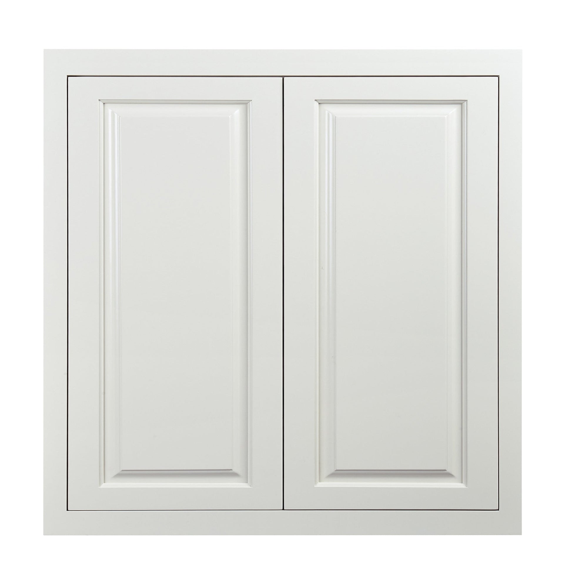 Maplevilles Cabinetry 36" x 39" Vintage White Inset Modern Shaker Style RTA Birch Wood Wall Storage Cabinet With 2 Doors & 2 Shelf Boards