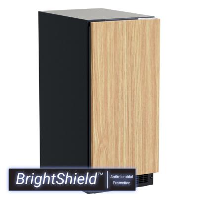 Marvel 15" Clear Ice Machine With BrightShield, Pump, Panel Ready, Solid Door, and Reversible Door