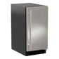 Marvel 15" Low Profile Clear Ice Machine With Stainless Steel, Solid Door, and Reversible Door
