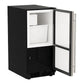 Marvel 15" Low Profile Crescent Ice Machine With Stainless Steel, Solid Door, and Reversible Door