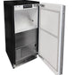 Marvel 15" Nugget Ice Machine With Pump, Stainless Steel, Solid Door, and Reversible Door