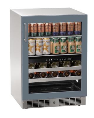 Marvel 24" Beverage Center Dual-Zone With Panel Ready, Glass Door, and Reversible Hinge Lock
