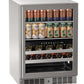 Marvel 24" Beverage Center Dual-Zone With Stainless Steel, Glass Door, and Reversible Hinge Lock