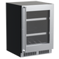 Marvel 24" Beverage Center With Stainless Steel, Glass Door, Lock, and Reversible Door