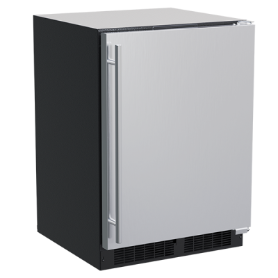 Marvel 24" Dual Zone Wine Refrigerator With Stainless Steel, Solid Door, and Reversible Door