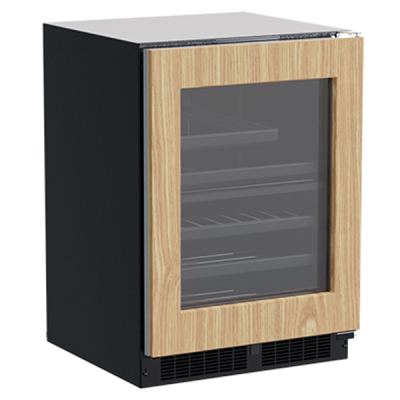 Marvel 24" Dual Zone Wine and Beverage Center With Panel Ready, Glass Door, and Reversible Door