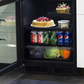 Marvel 24" Low Profile Beverage Center With Stainless Steel Frame Glass Door, Lock, and Reversible Door