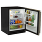 Marvel 24" Low Profile Refrigerator With Stainless Steel, Solid Door, Lock, and Right Hinge