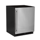Marvel 24" Low Profile Refrigerator With Stainless Steel, Solid Door, Lock, and Right Hinge