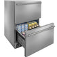 Marvel 24" Refrigerated Drawers With Stainless Steel, and Solid Drawers
