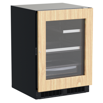 Marvel 24" Refrigerator With Panel Ready, Glass Door, Lock, and Reversible Door