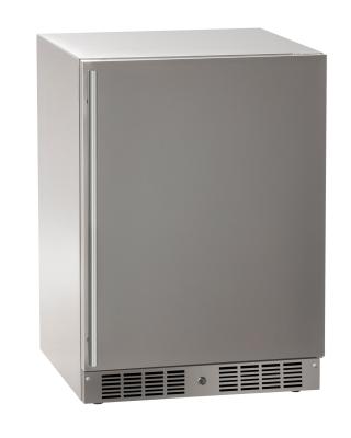 Marvel 24" Refrigerator With Stainless Steel, Solid Door, and Reversible Hinge Lock