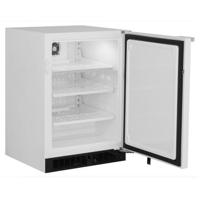 Marvel 24" Scientific Refrigerator With White, Solid Door, Lock, Probe Port, BrightShield, and Right Hinge