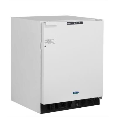 Marvel 24" Scientific Refrigerator With White, Solid Door, Lock, Probe Port, BrightShield, and Right Hinge