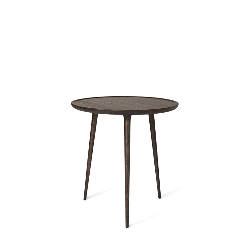 Mater 28" Diameter Sirka Gray Stained Solid FSC Certified Oak Accent Café Table