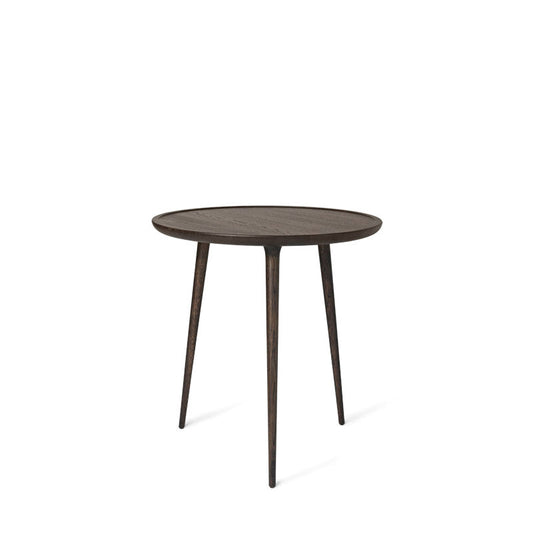 Mater 28" Diameter Sirka Gray Stained Solid FSC Certified Oak Accent Café Table