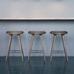 Mater 29" High Stool, Dark-Stained Solid FSC-Certified Oak With Black Leather Seat by Space Copenhagen
