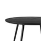 Mater 43" Diameter Black Stained Solid FSC Certified Oak Accent Dining Table