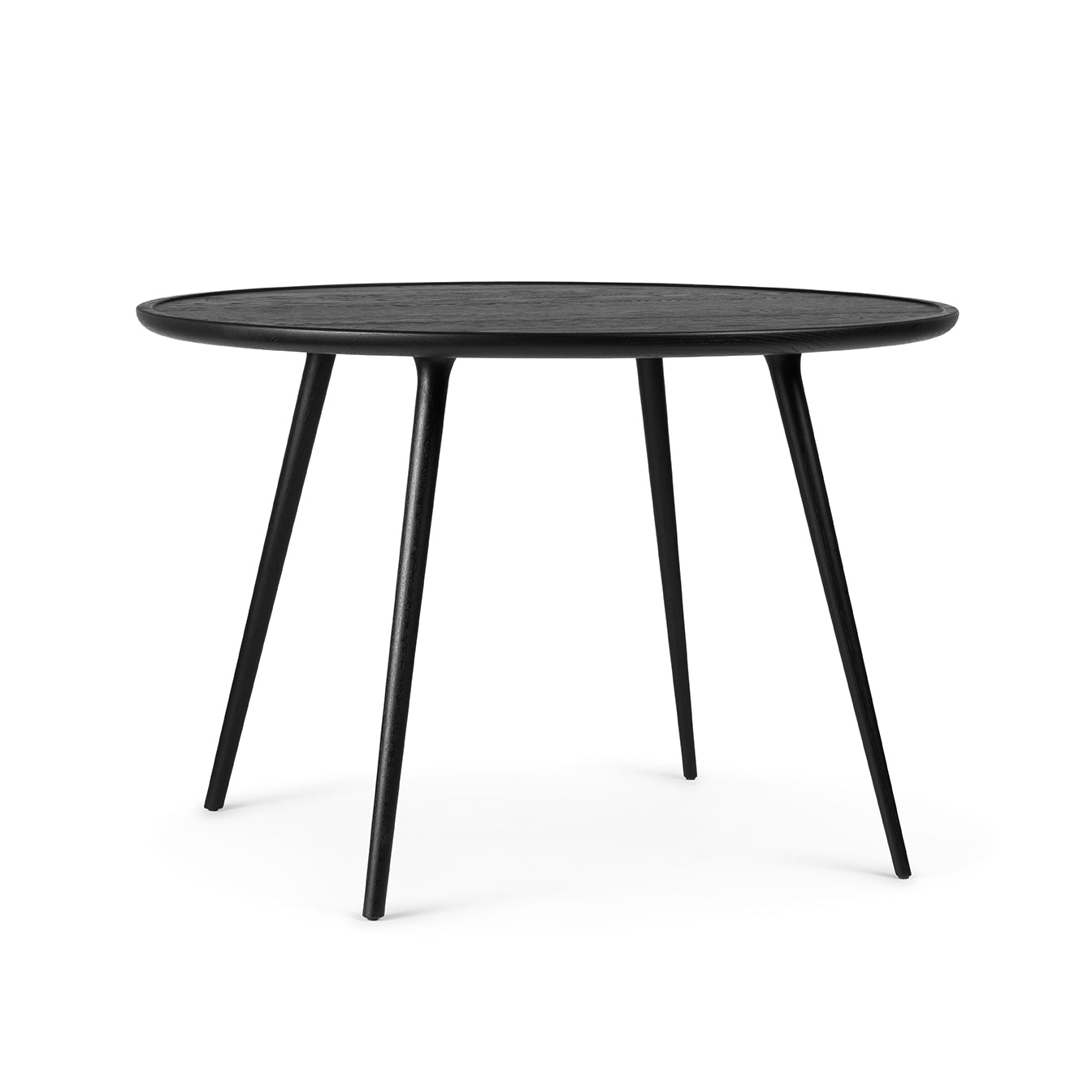 Mater 43" Diameter Black Stained Solid FSC Certified Oak Accent Dining Table