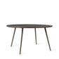 Mater 55" Diameter Sirka Gray Stained FSC Certified Oak Accent Dining Table