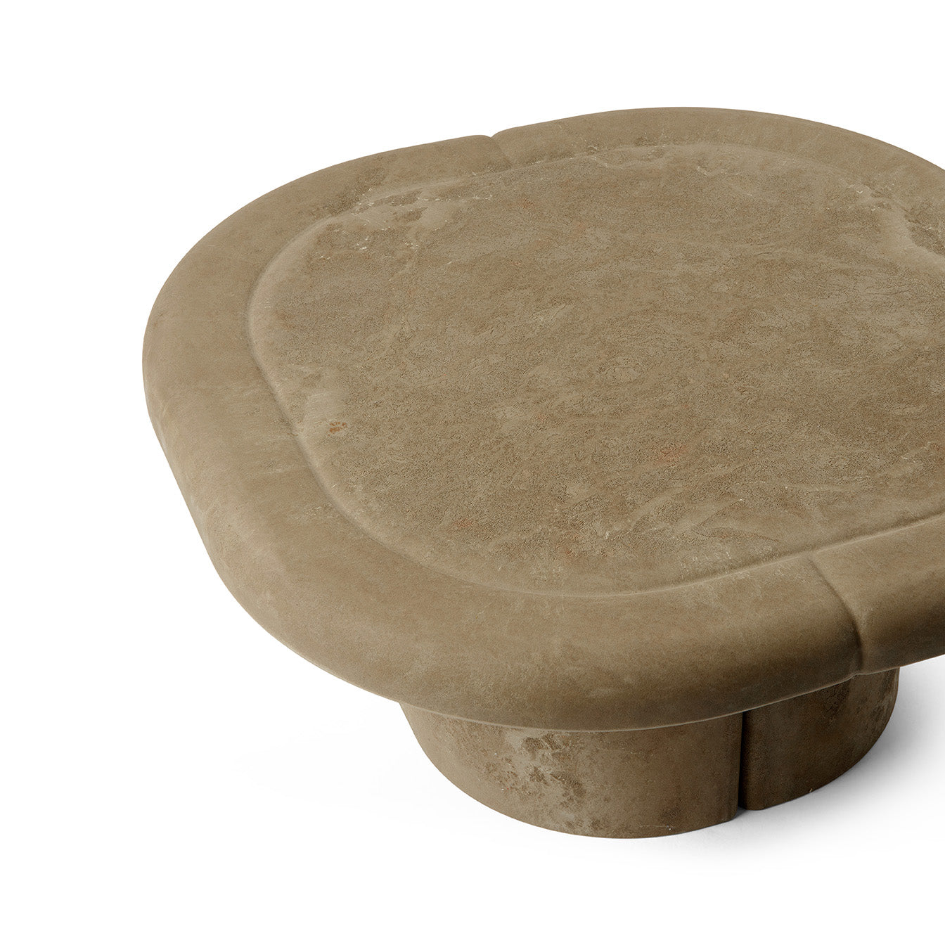 Mater Alder Square Lounge Table in Earth Gray Biodegradable Plastic and Coffee Waste