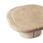Mater Alder Square Lounge Table in Sand Biodegradable Plastic and Coffee Waste