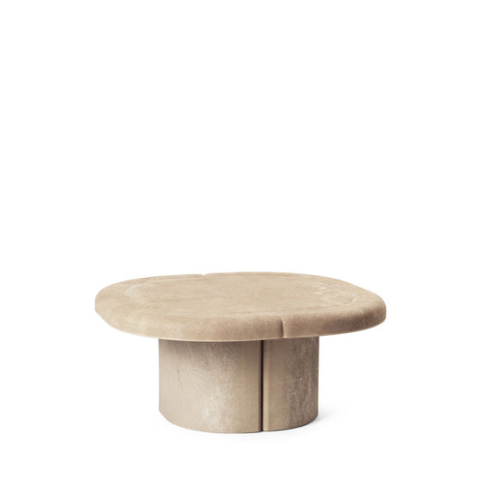 Mater Alder Square Lounge Table in Sand Biodegradable Plastic and Coffee Waste