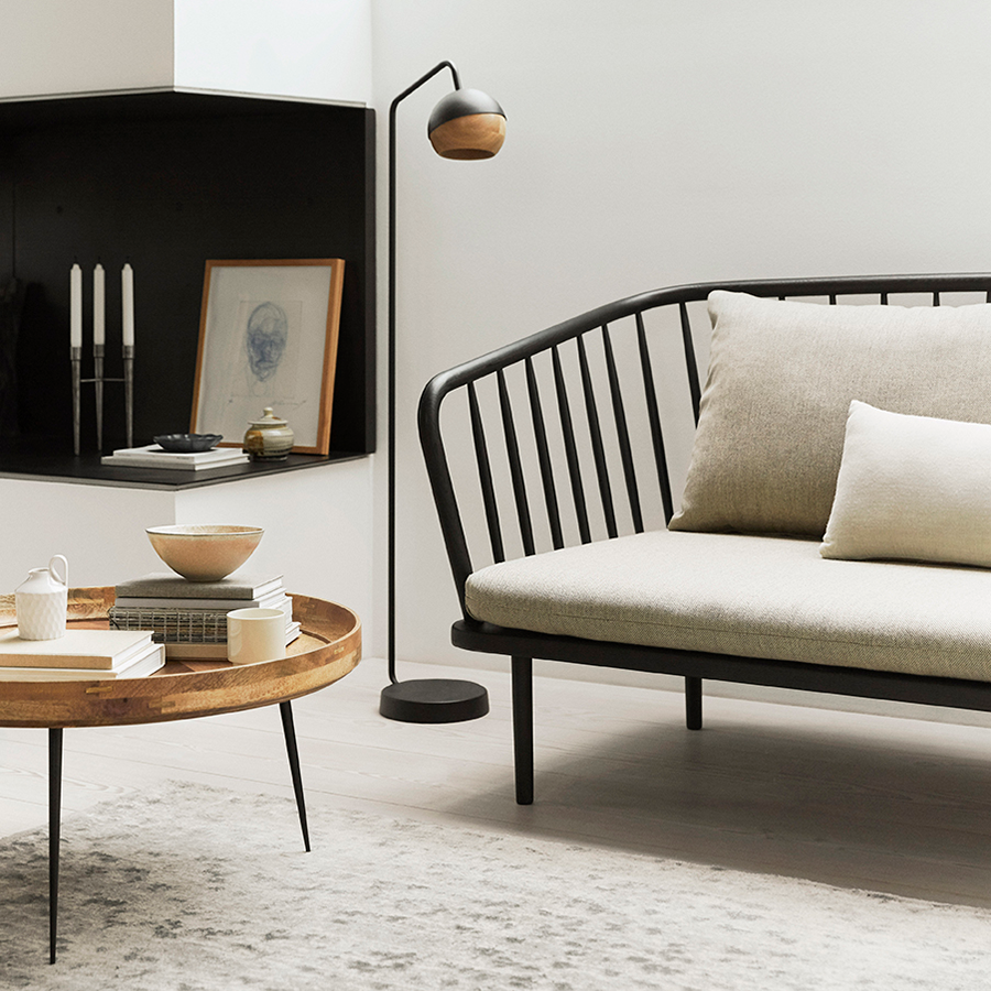 Mater Black Stained Mango Wood Small Bowl Table