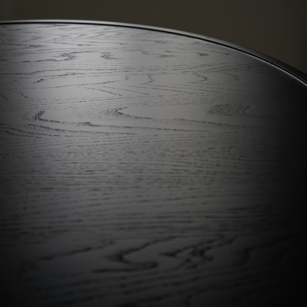 Mater Black Stained Solid FSC Certified Oak Accent Sofa Table