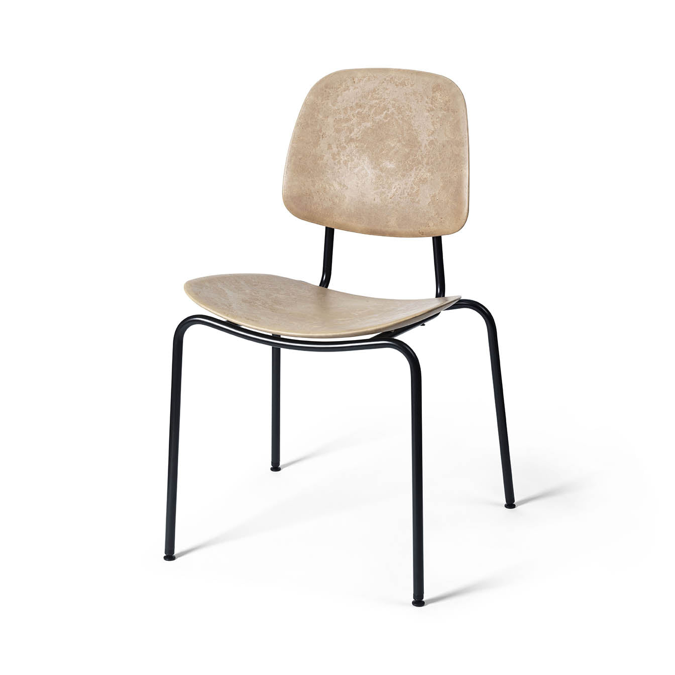 Mater Compound Dining Chair With Light Coffee Waste Seat