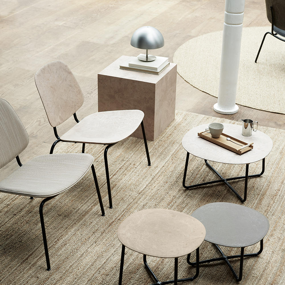 Mater Compound Lounge Chair With Dark Coffee Waste Seat