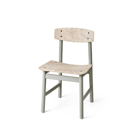 Mater Conscious Chair 3162 With Gray Wood Waste Seat and Gray Beech Base by Børge Mogensen & Esben Klint