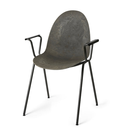 Mater Eternity Armchair, Coffee Waste Dark Seat Made From Post-Consumer E-Waste & Coffee Shell Waste by Space Copenhagen