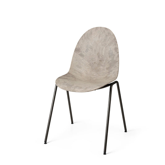 Mater Eternity Sidechair, Wood Waste Gray Seat Made From Post-Consumer E-Waste & Coffee Shell Waste by Space Copenhagen