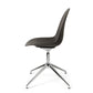 Mater Eternity Swivel Chair, Coffee Waste Black Seat With Polished Base by Space Copenhagen, Made From Post-Consumer E-Waste & Coffee Shell Waste