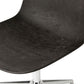 Mater Eternity Swivel Chair, Coffee Waste Black Seat With Polished Base by Space Copenhagen, Made From Post-Consumer E-Waste & Coffee Shell Waste