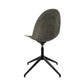 Mater Eternity Swivel Chair, Coffee Waste Dark Seat With Black Base Made From Post-Consumer E-Waste & Coffee Shell Waste by Space Copenhagen